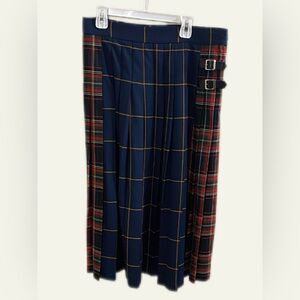 Zara Woman Plaid Midi Skirt size Small